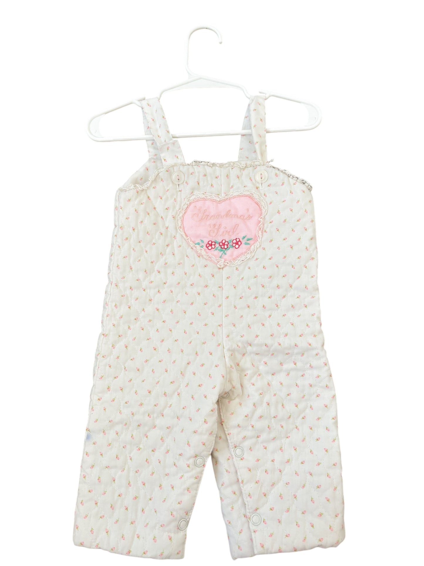 Baby grandmas girl overalls-3-6M