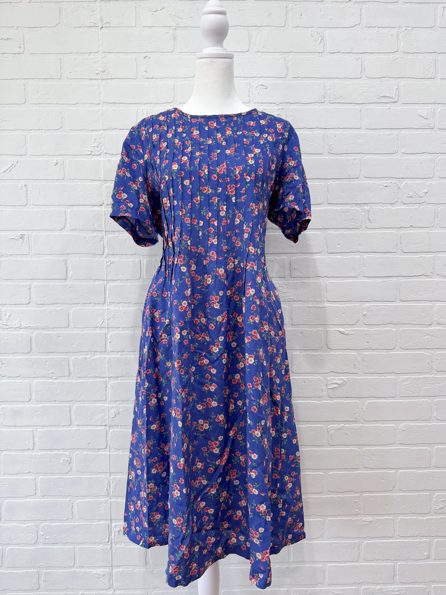Blue floral Erika dress - m