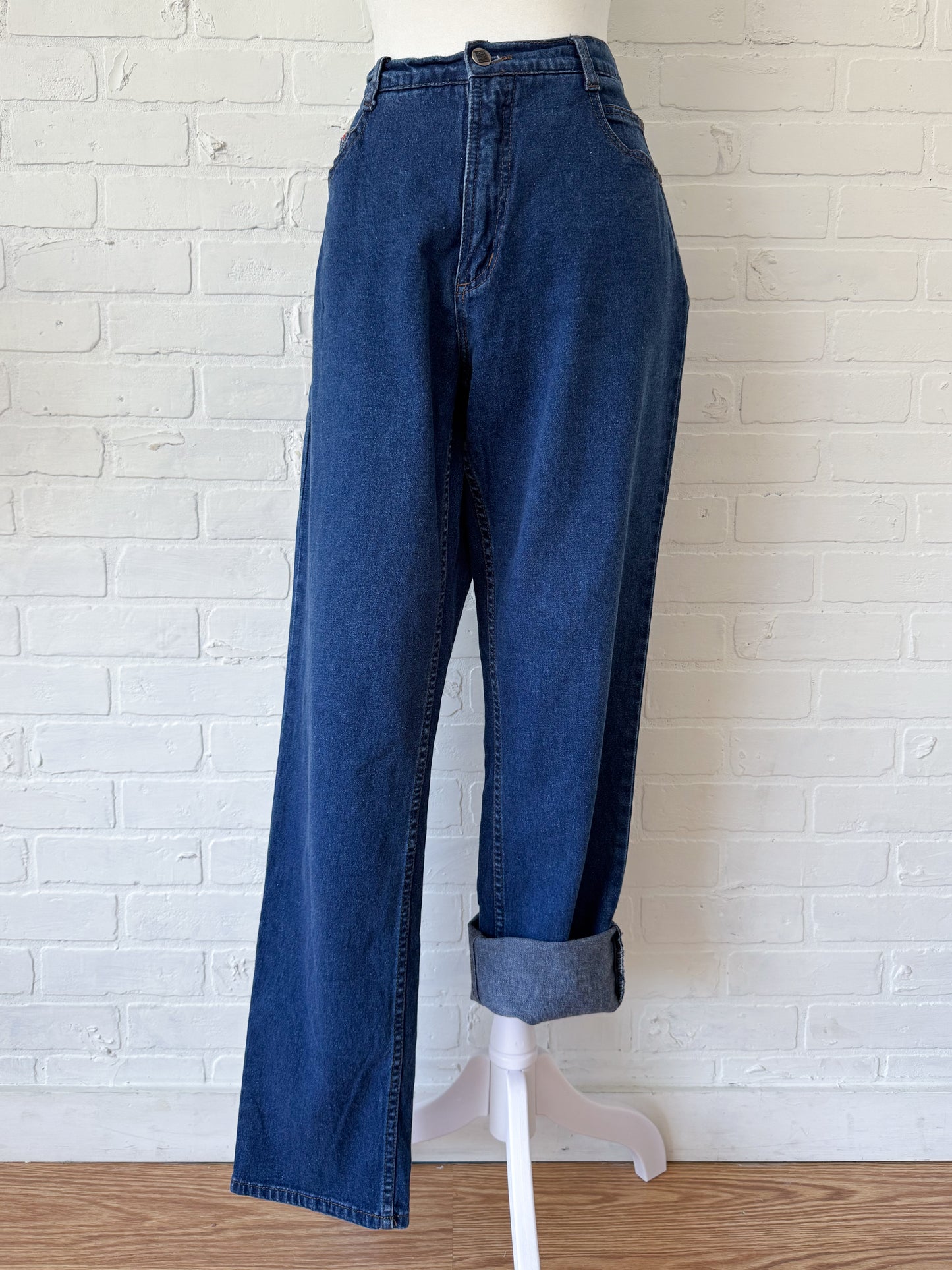 Posted jeans