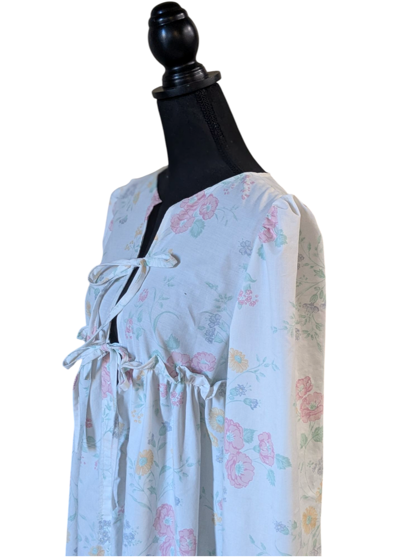 Front Tie Floral Dress - M