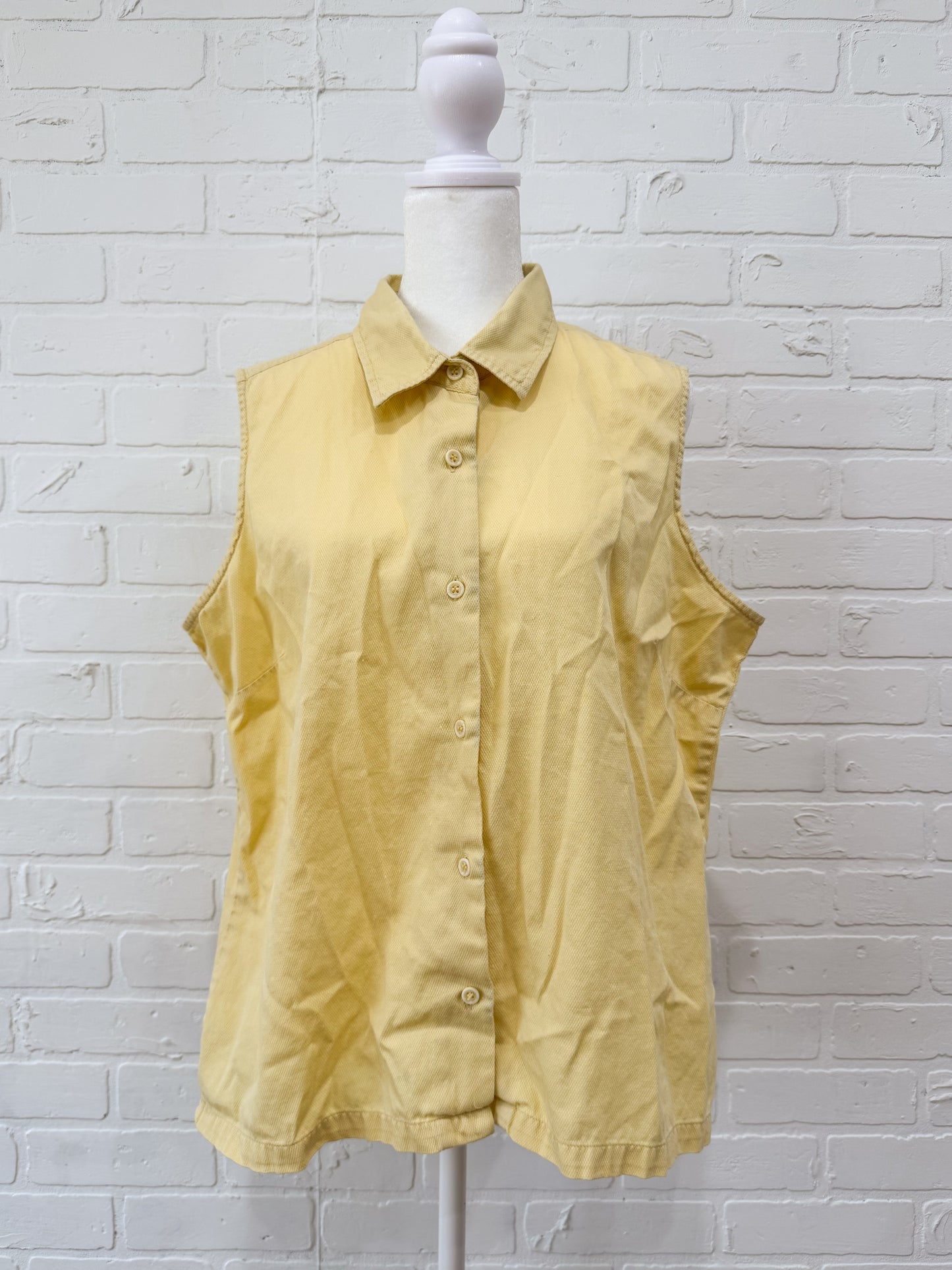 Woolrich yellow button up - L