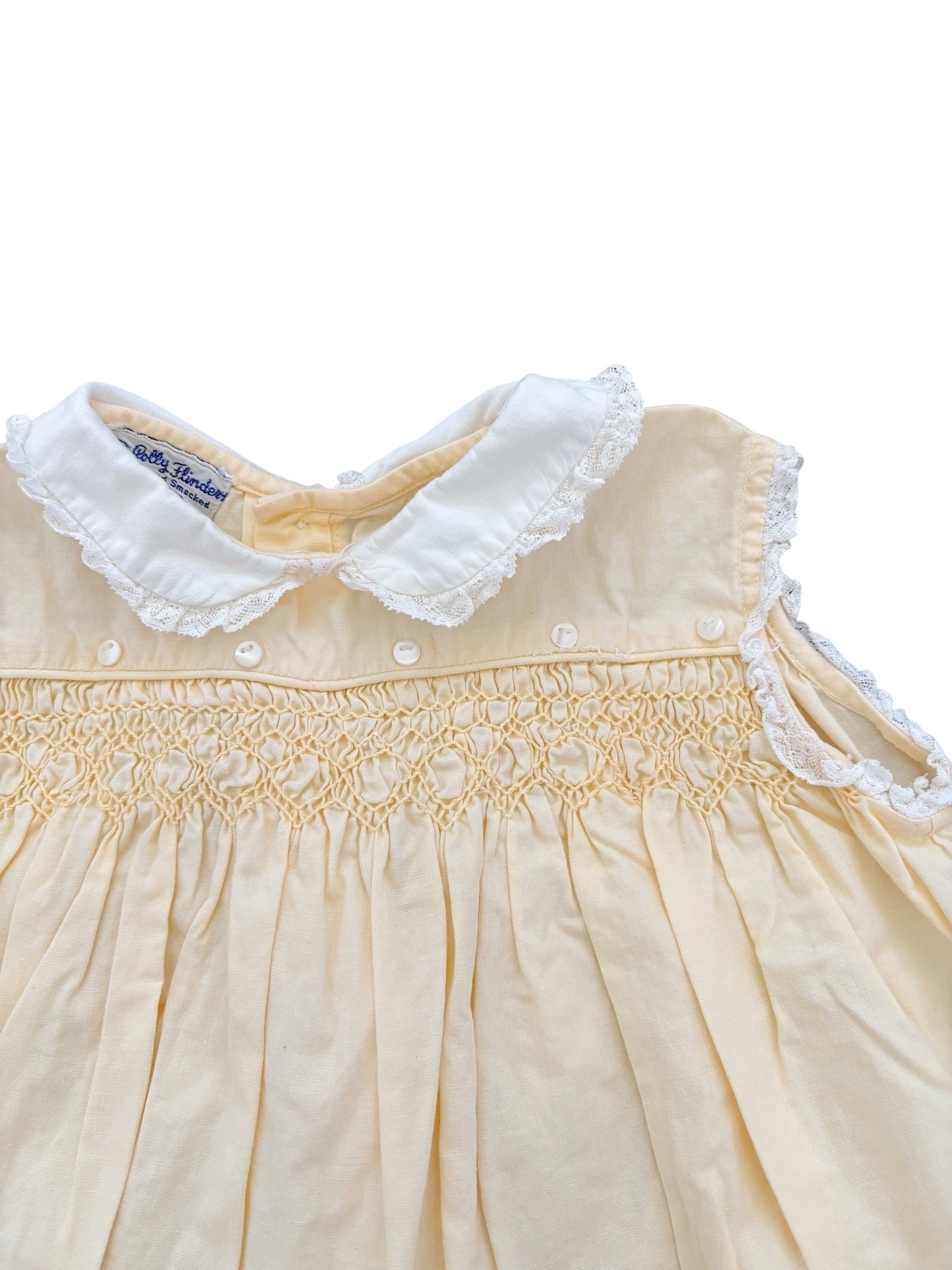Baby yellow smocked dress-18M