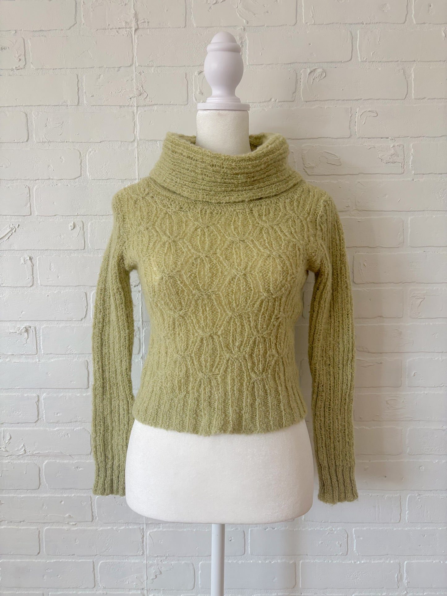 Green wool sweater