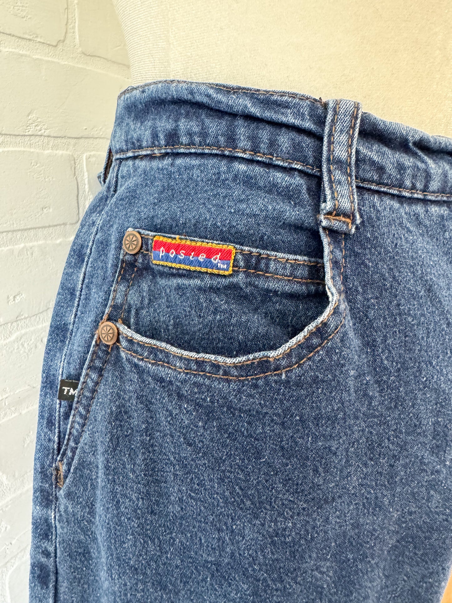 Posted jeans