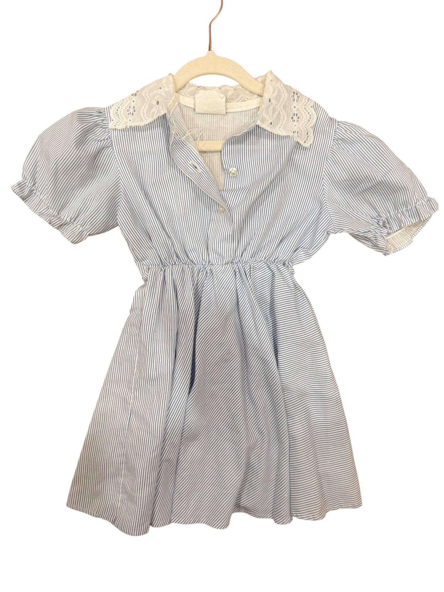 Baby blue striped dress