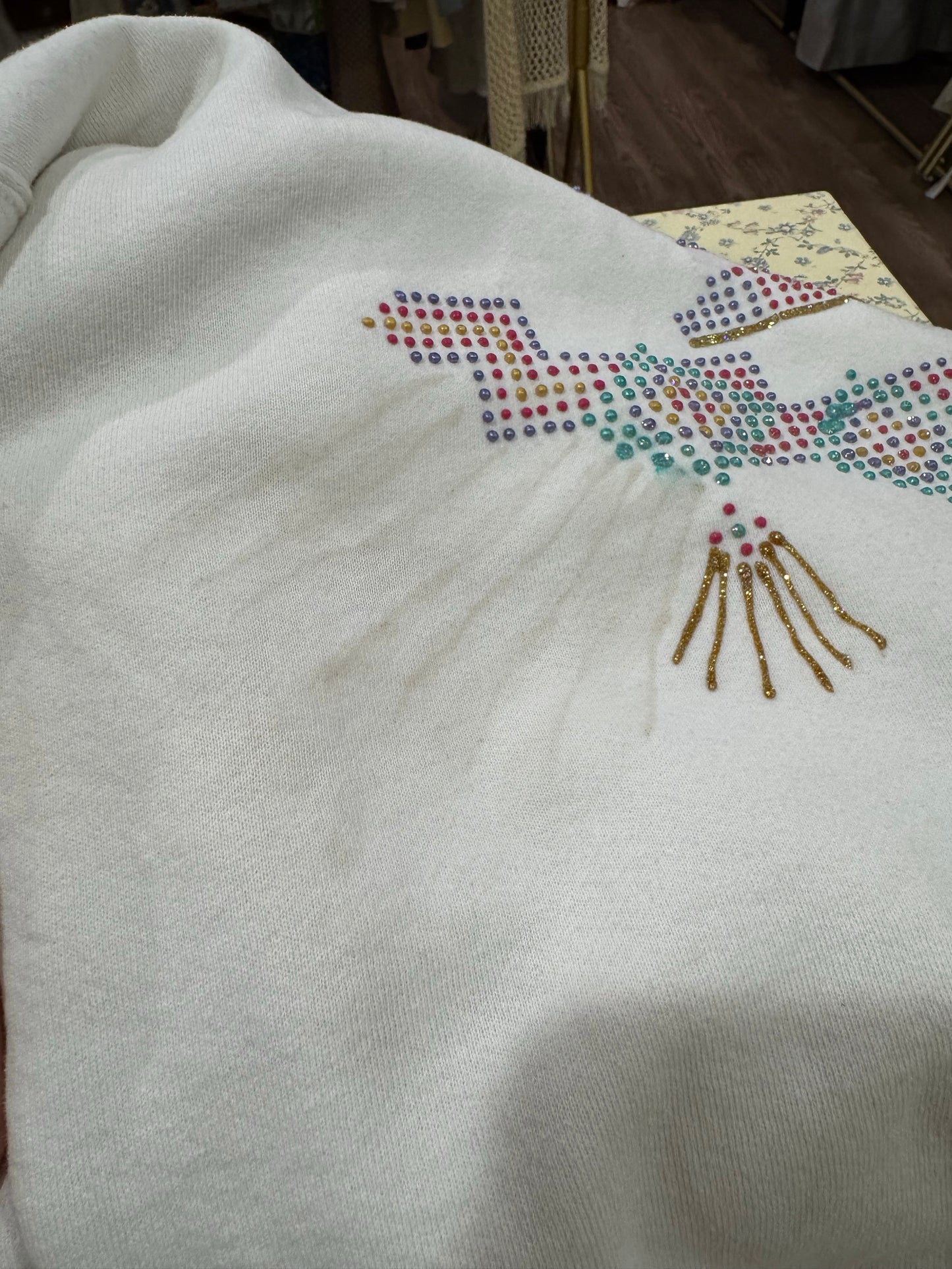 Cowboy boot sweater - xl