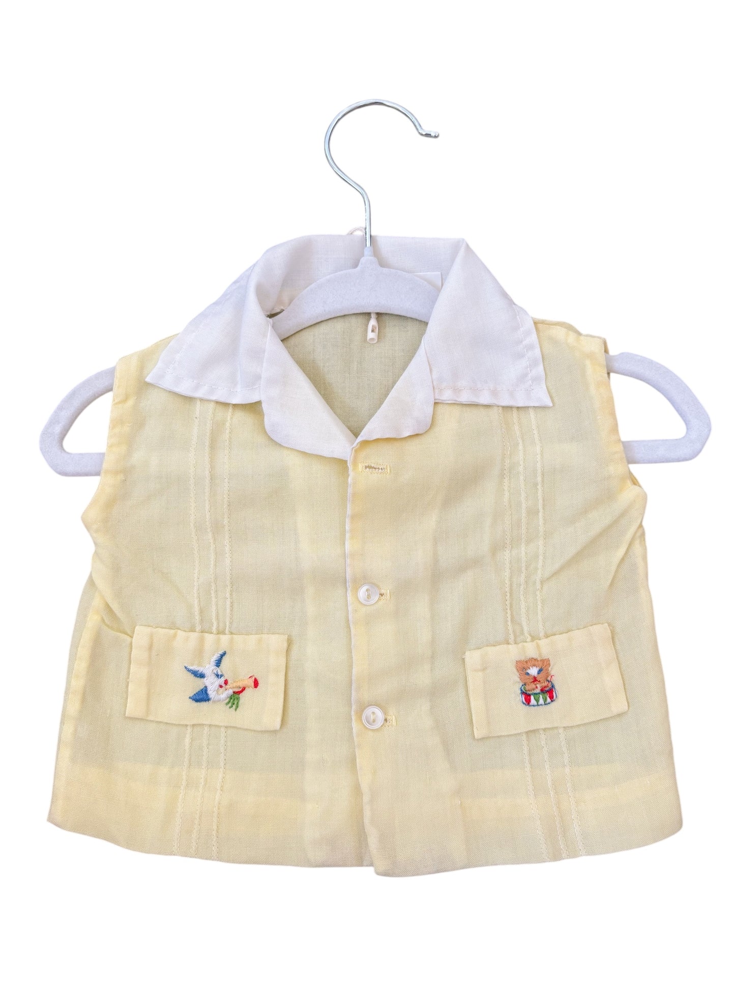 Yellow baby button up