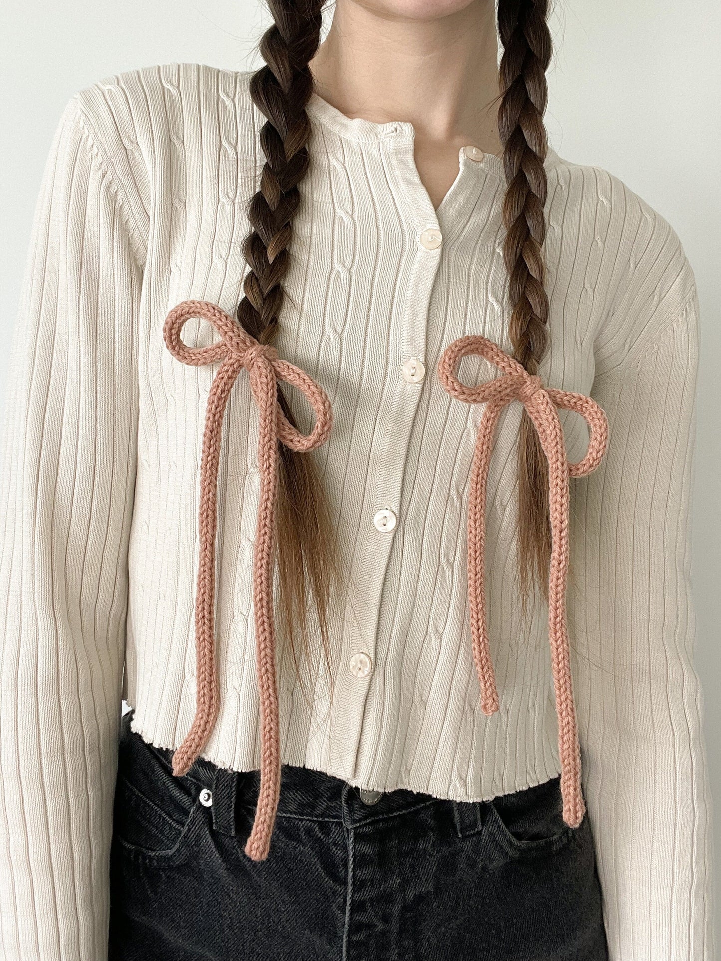 Knit Hair Bows