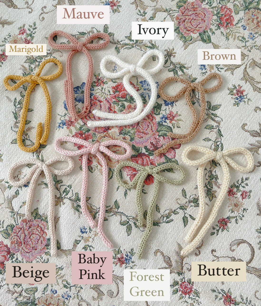 Knit Hair Bows