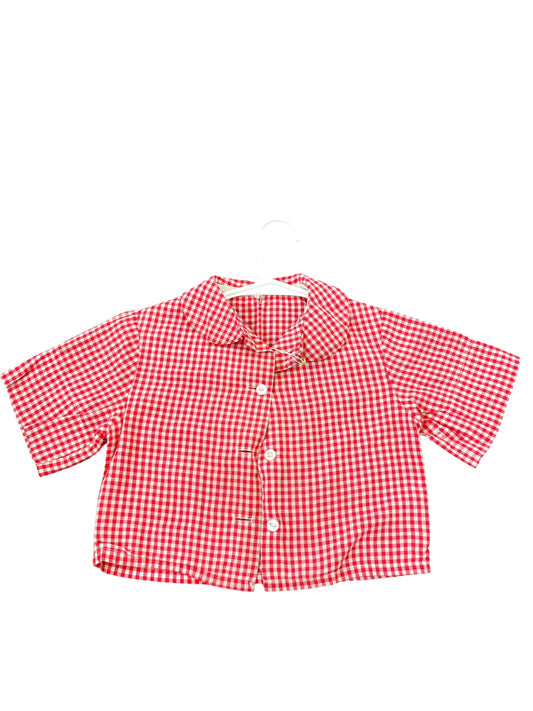 Baby red checkered top