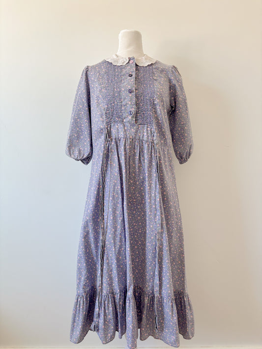 Violet floral dress-S