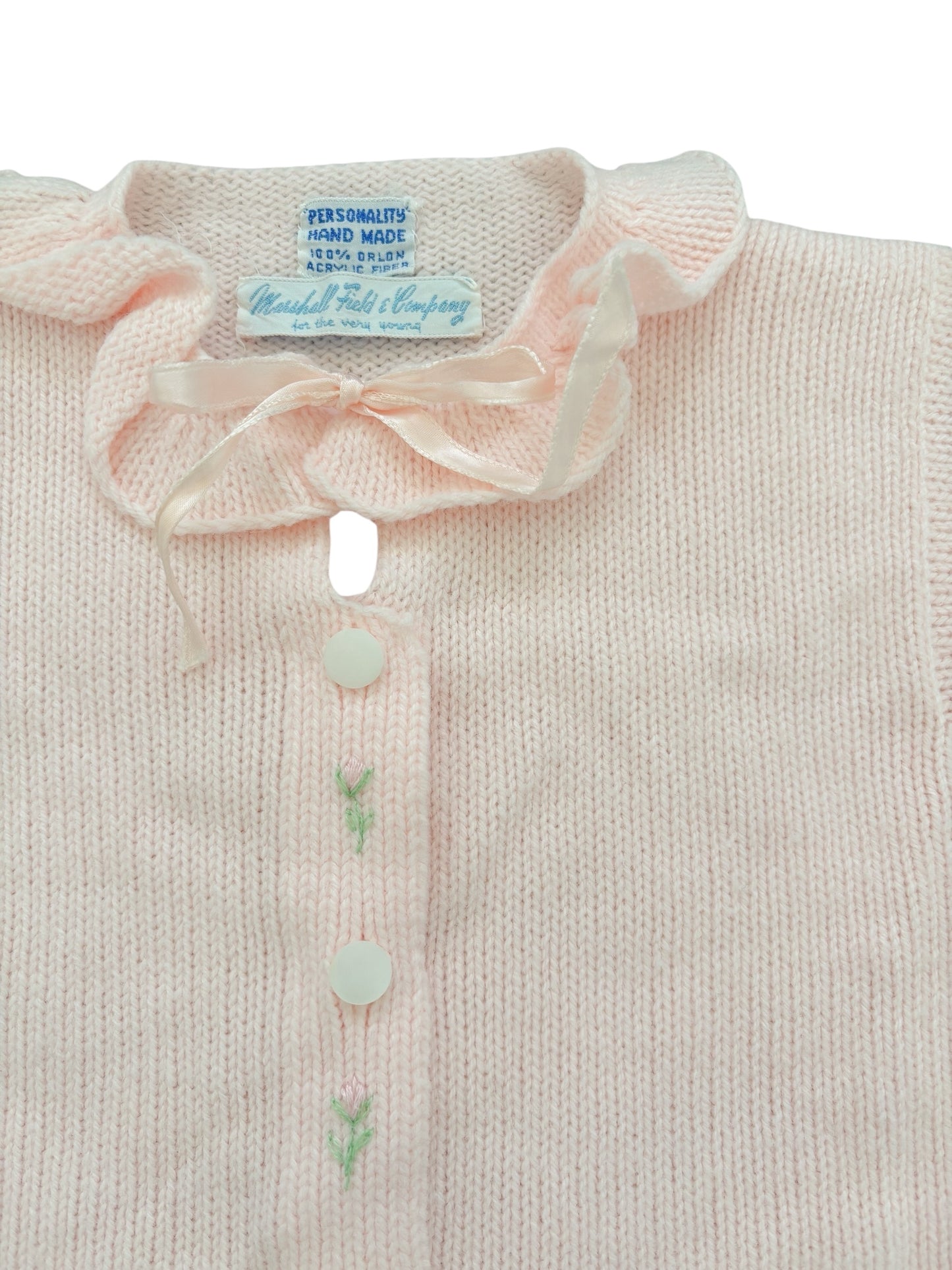 Baby pink short sleeve sweater