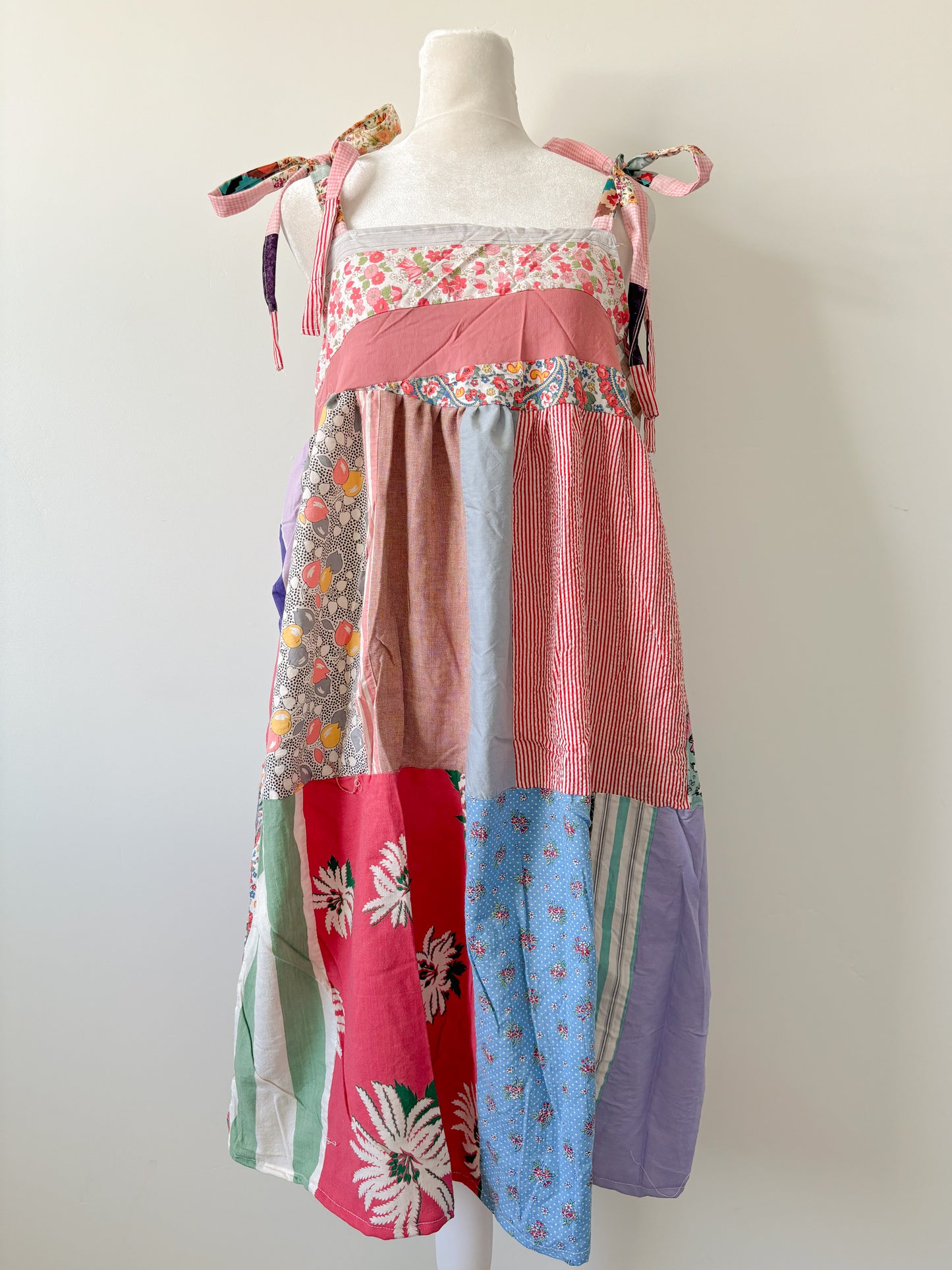 Handmade quilt top patchwork dress