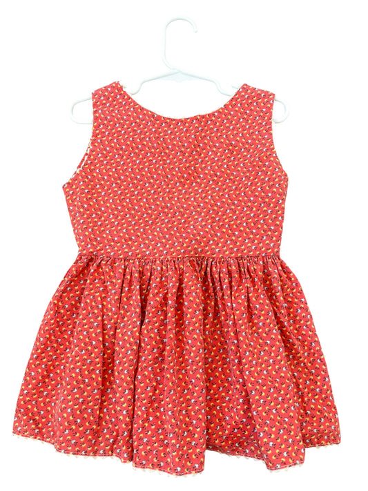 Baby red floral dress