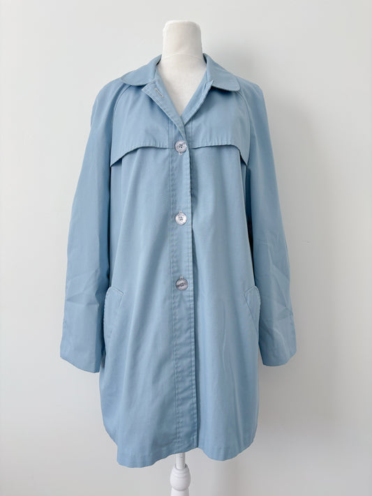 Blue trench coat - L