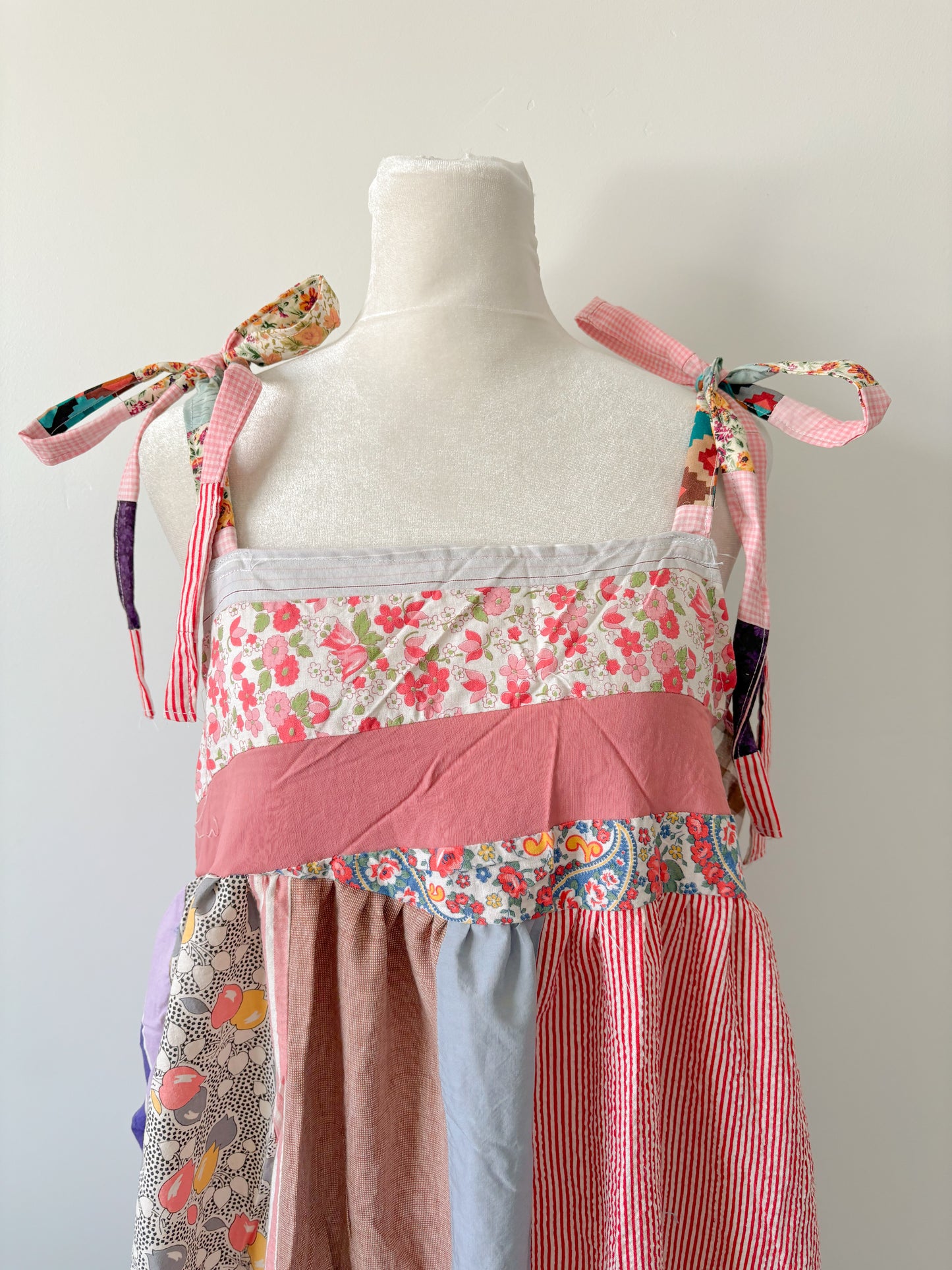Handmade quilt top patchwork dress