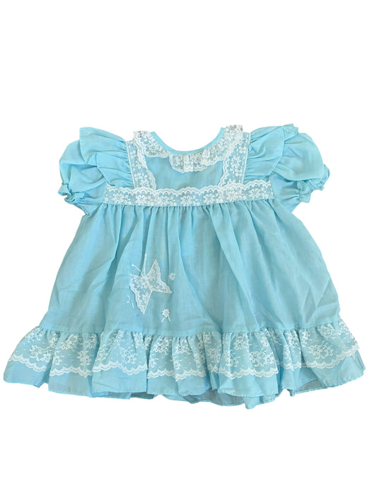 Baby blue lace dress - 12mo