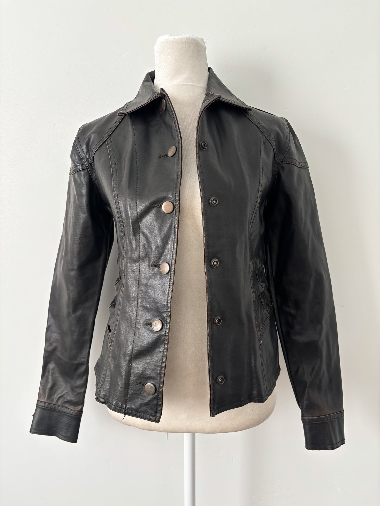 No boundaries leather jacket - XS