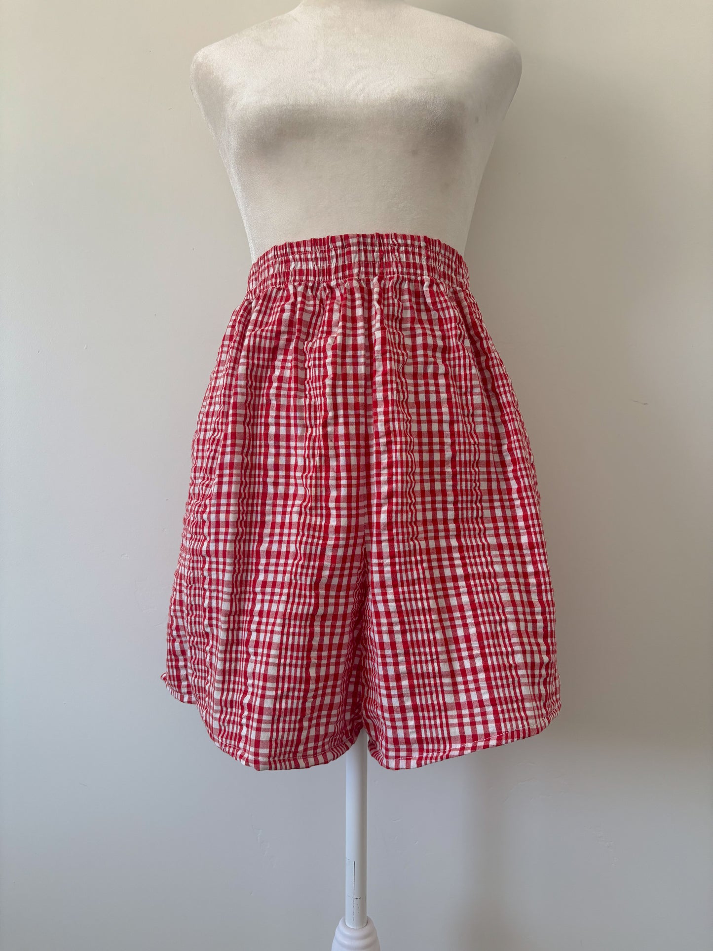 Red gingham shorts - 20WP