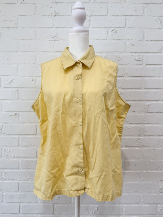 Woolrich yellow button up - L