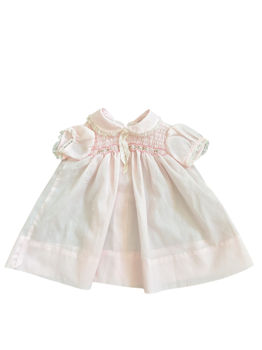 Baby pink collared dress