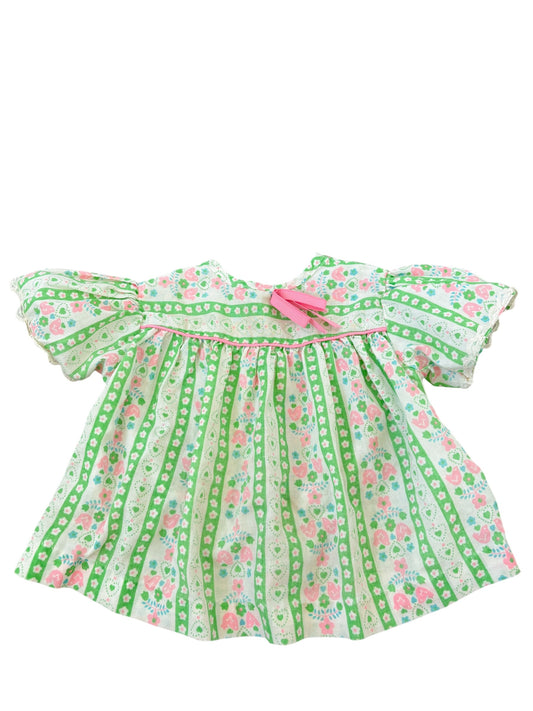 Baby green stripe dress