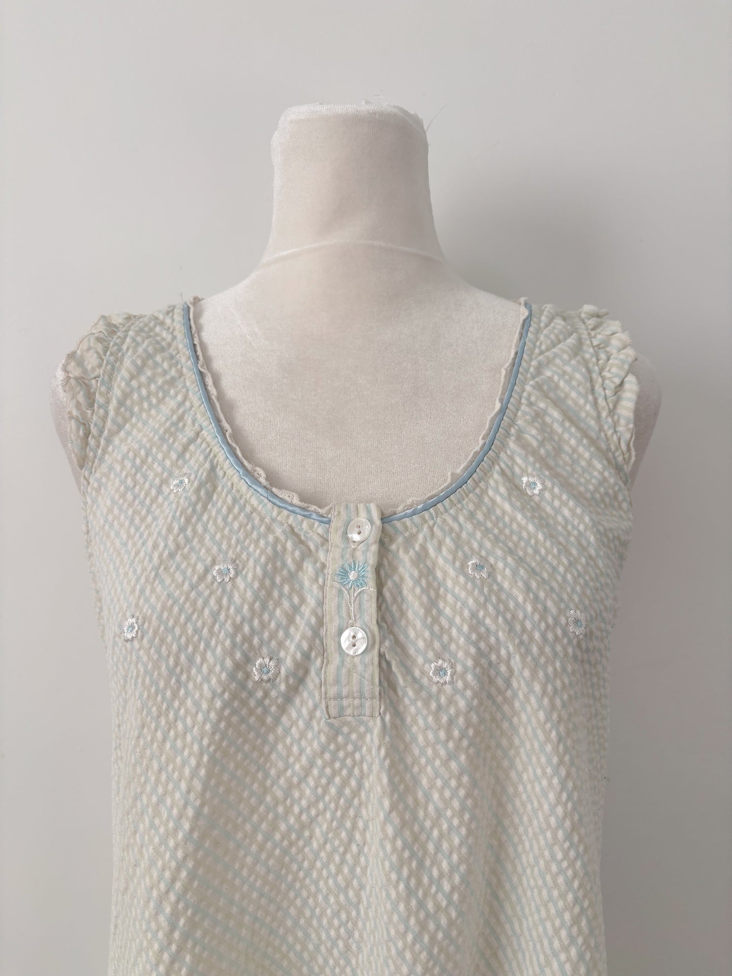 Green & blue miss Elaine nightgown-S