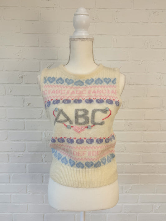 ABC sweater vest - s