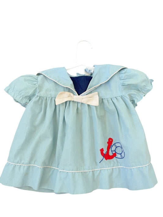 Baby blue sailor dress-6M