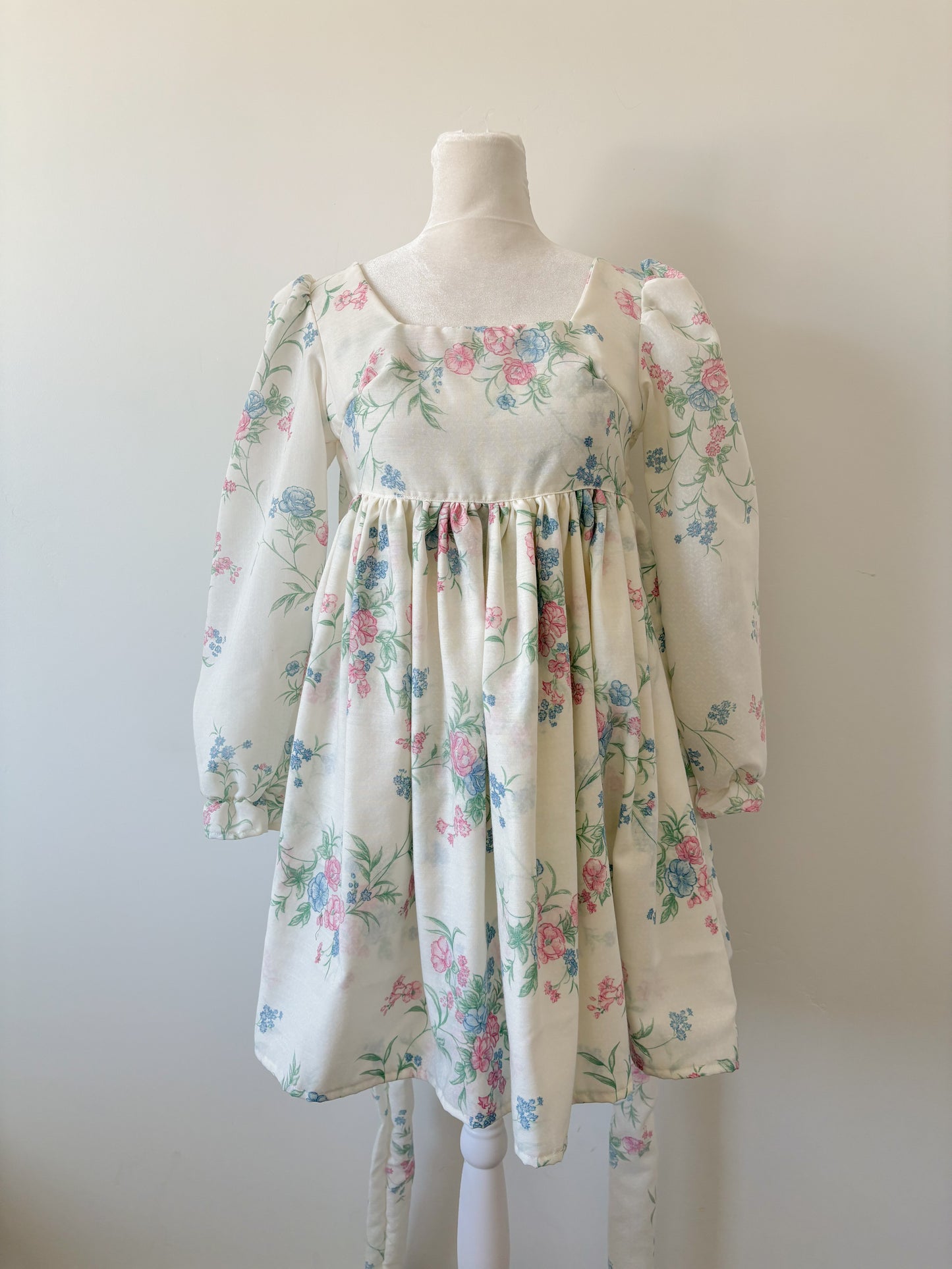 Handmade elastic waist dress-XS