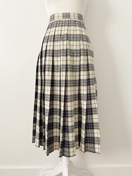 Reversible pleated skirt-S