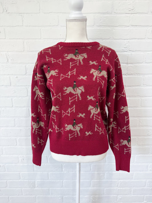 Red horse sweater-M