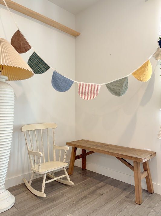 Cottagecore scalloped banner
