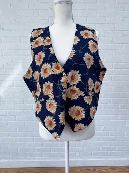 Floral vest - L