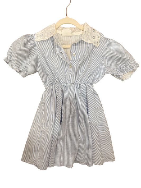 Baby blue striped dress