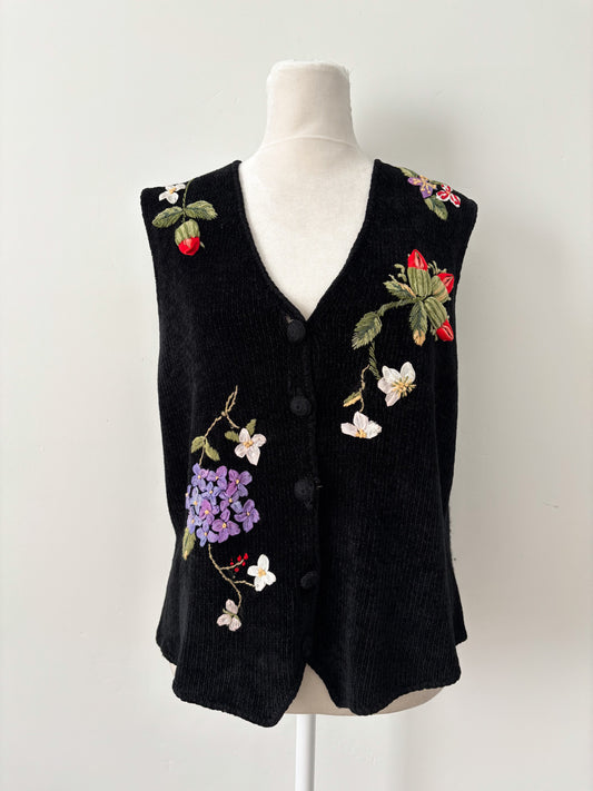 Floral vest - m