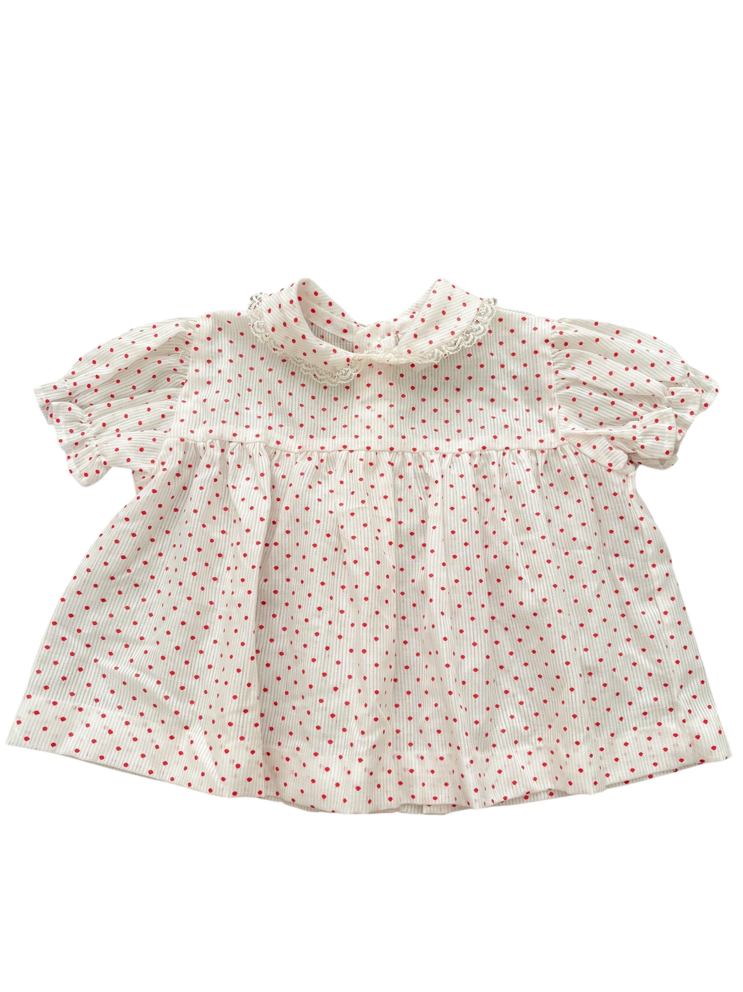 Baby polka dot dress - 12M