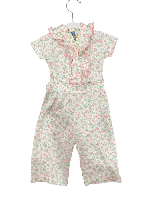 Baby pink trim 2 piece set - 12m